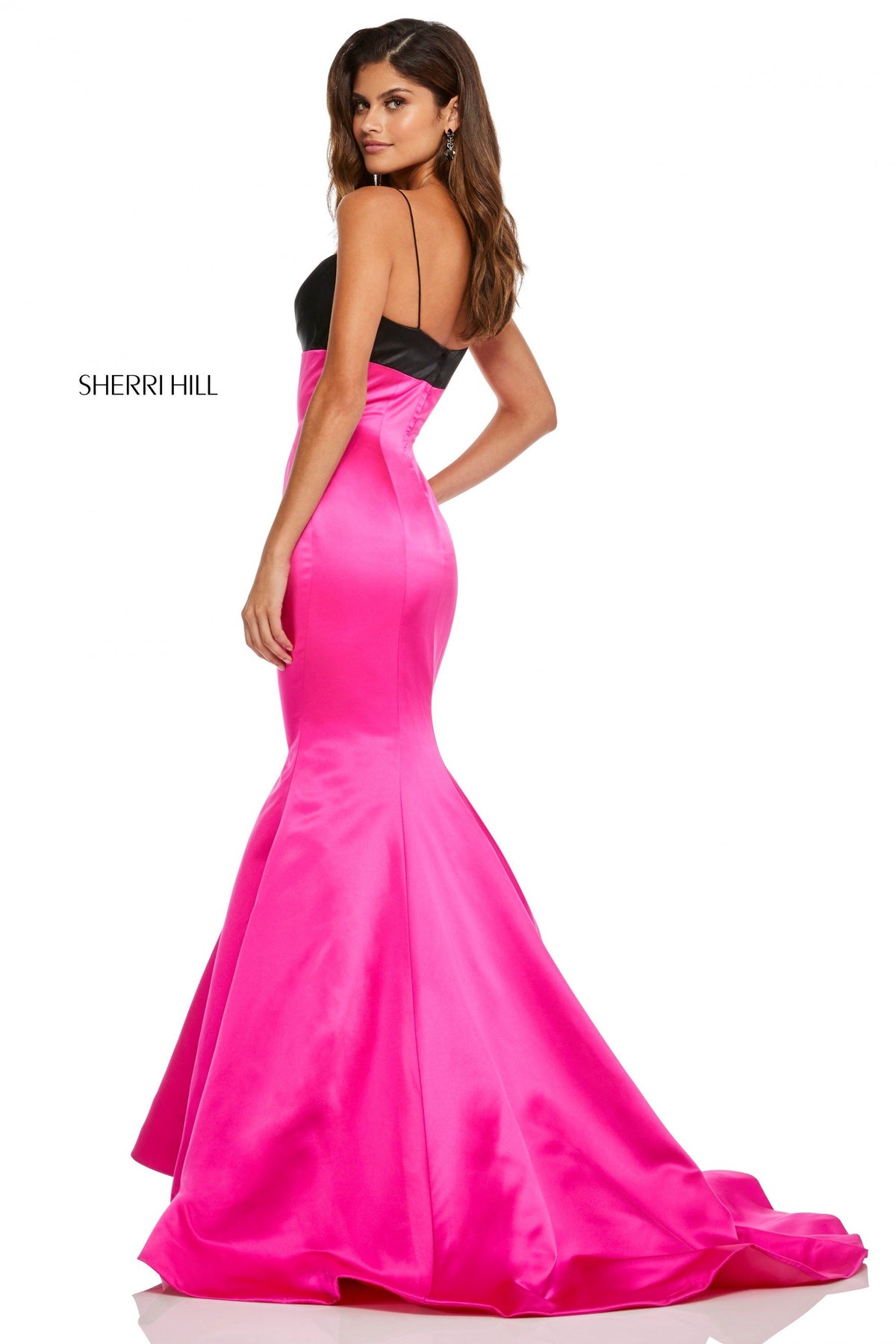 Sherri Hill 52615 satin mermaid gown