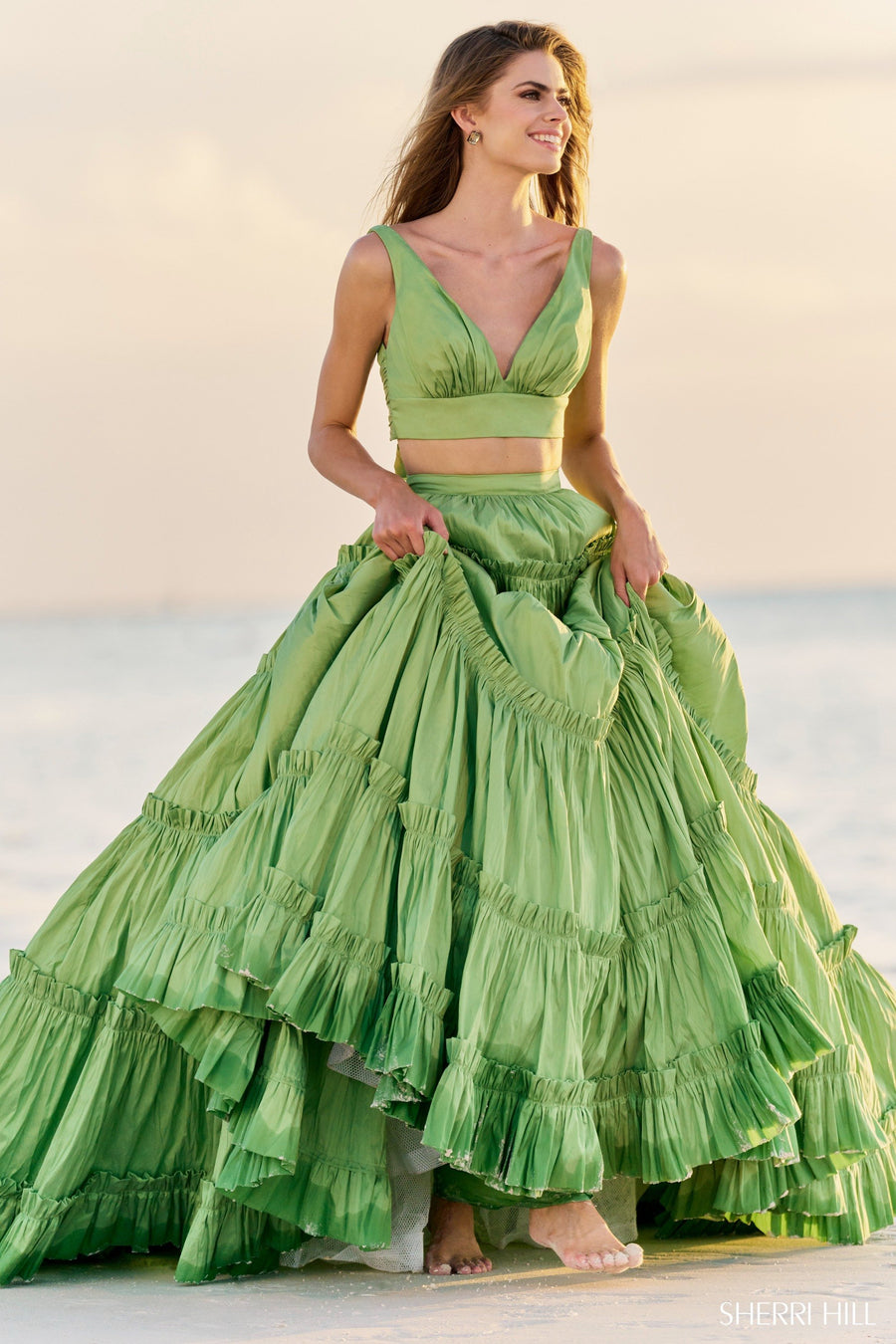 Sherri Hill style 56125 in fuchsia