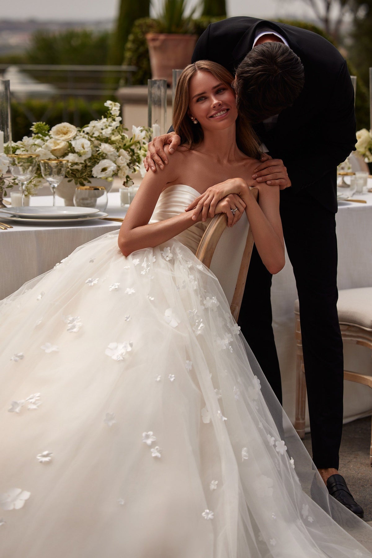 Sherri Hill 81113 sweetheart tulle ball gown wedding dress
