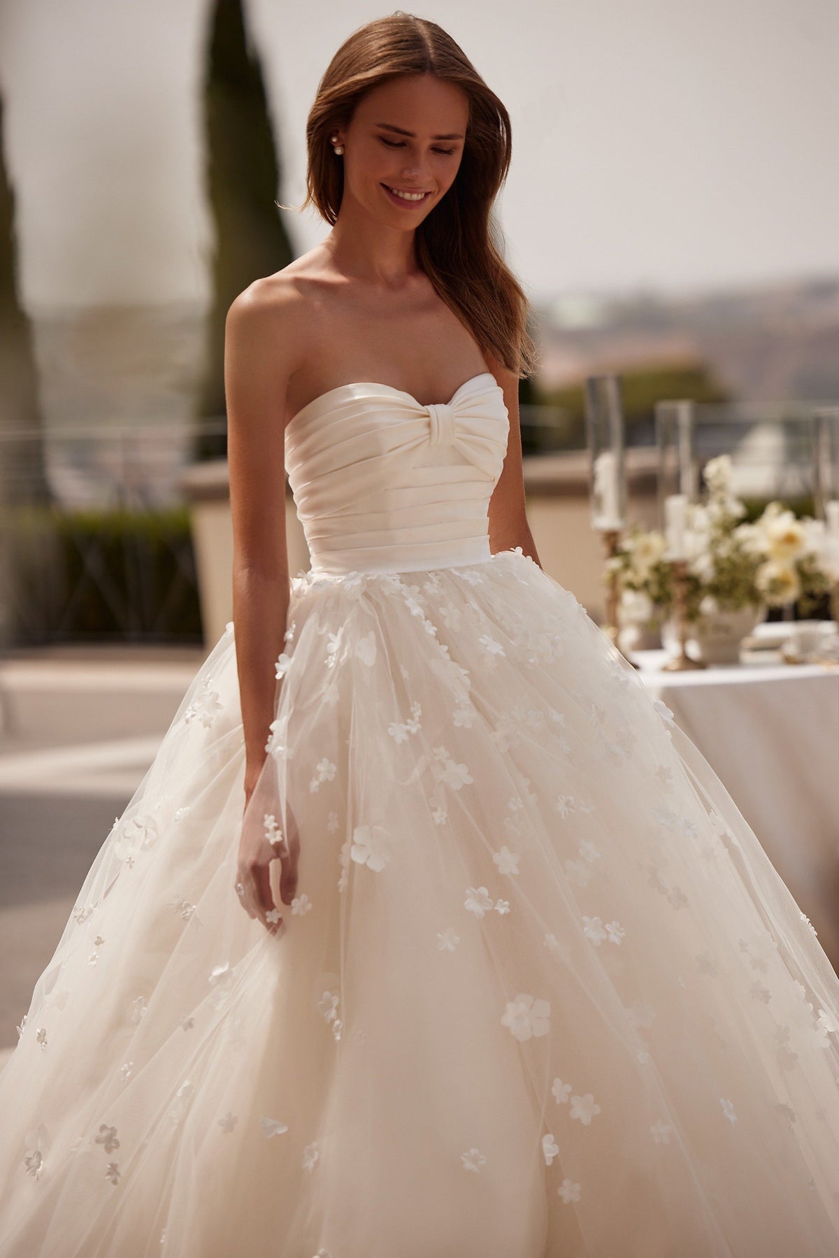 Sherri Hill 81113 sweetheart tulle ball gown wedding dress