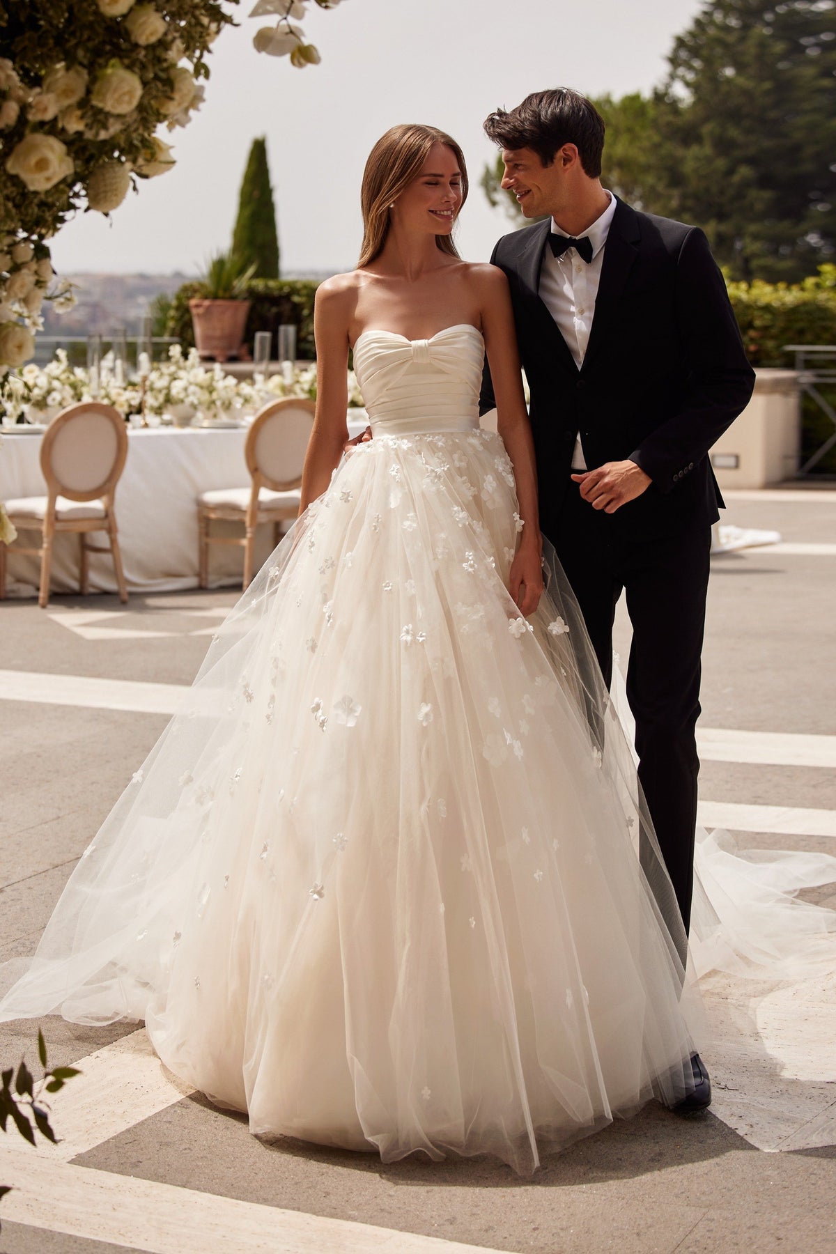 Sherri Hill 81113 sweetheart tulle ball gown wedding dress in ivory
