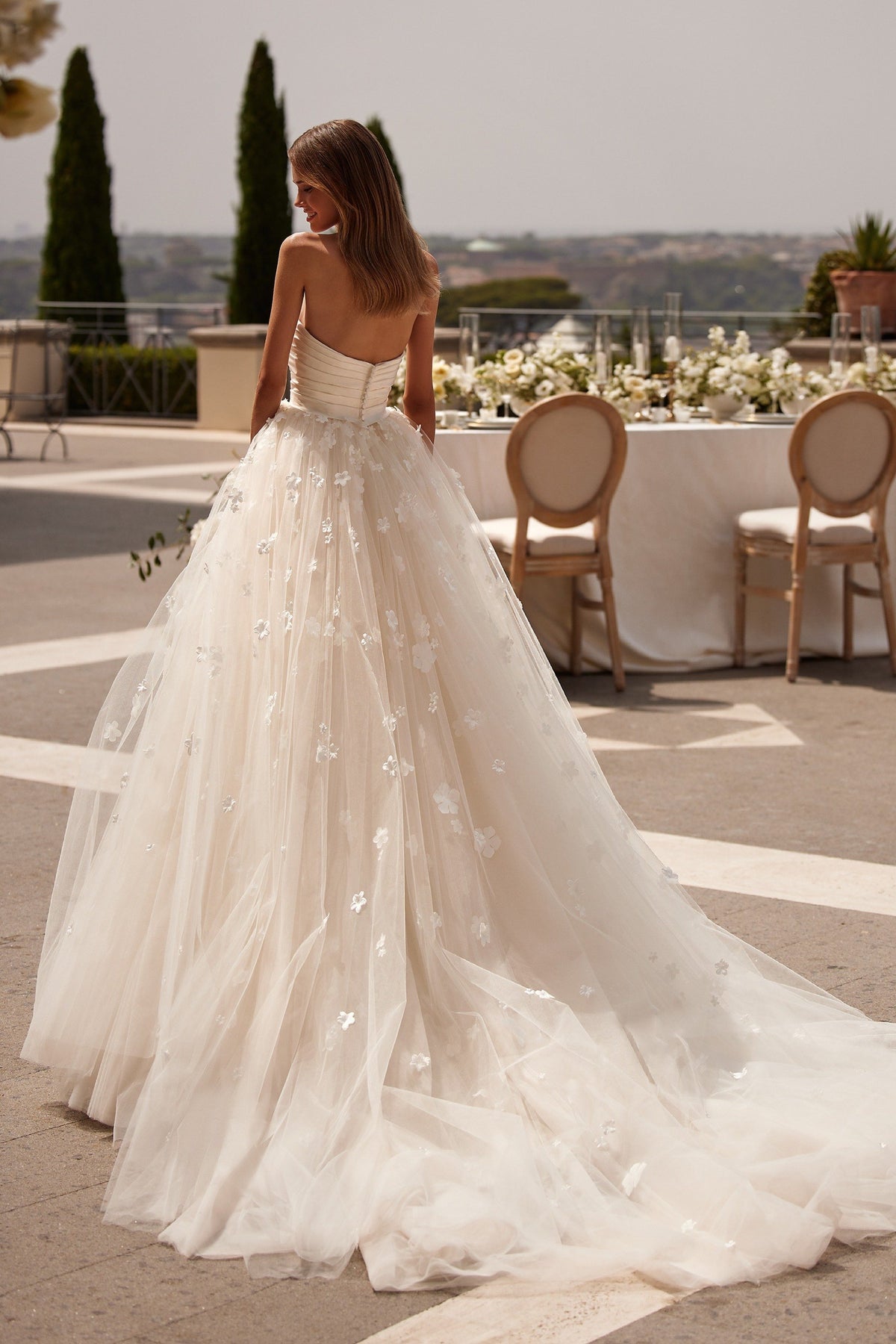 Sherri Hill 81113 sweetheart tulle ball gown wedding dress