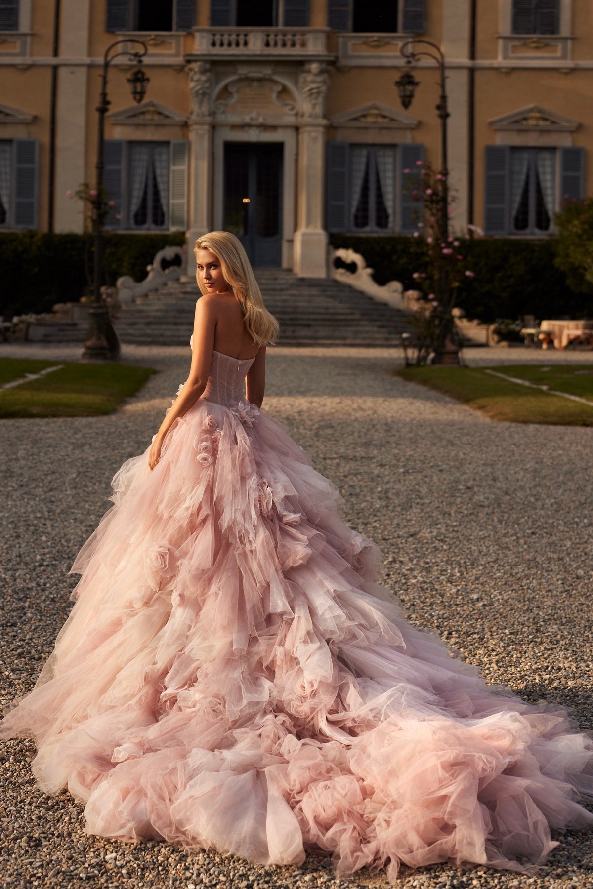 Sherri Hill 81143 ruffled tulle ball gown wedding dress