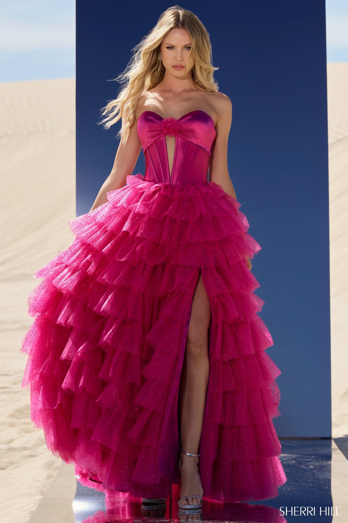 Sherri Hill 56804 strapless ball gown