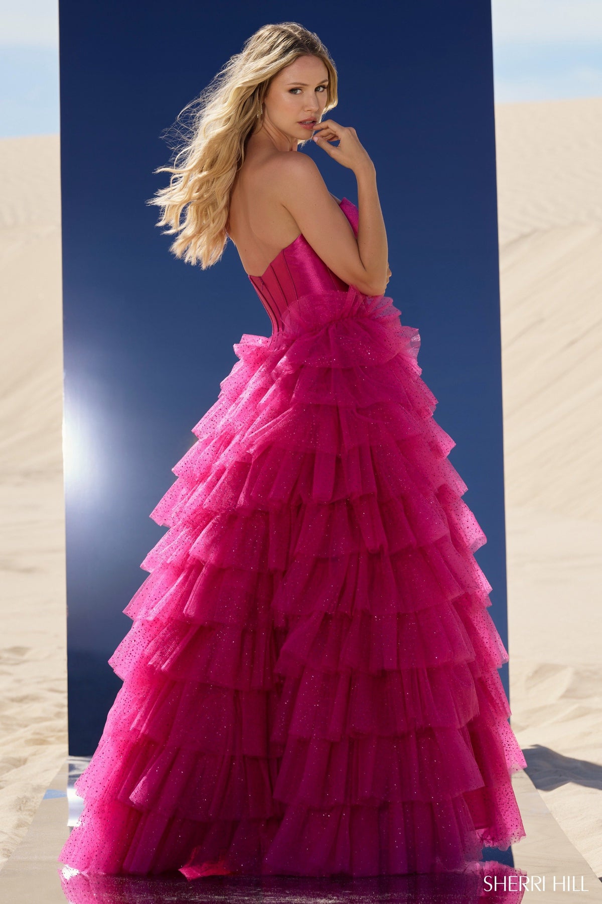 Sherri Hill 56804 strapless ball gown