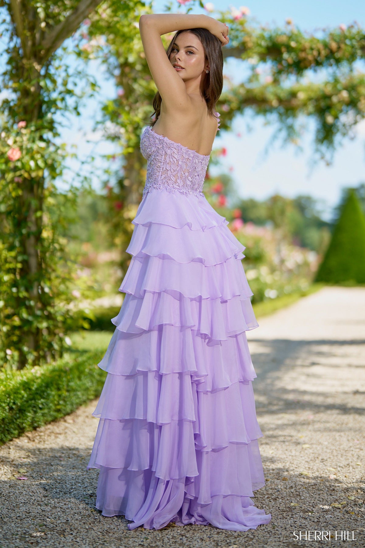 Sherri Hill 56923 one shoulder gown