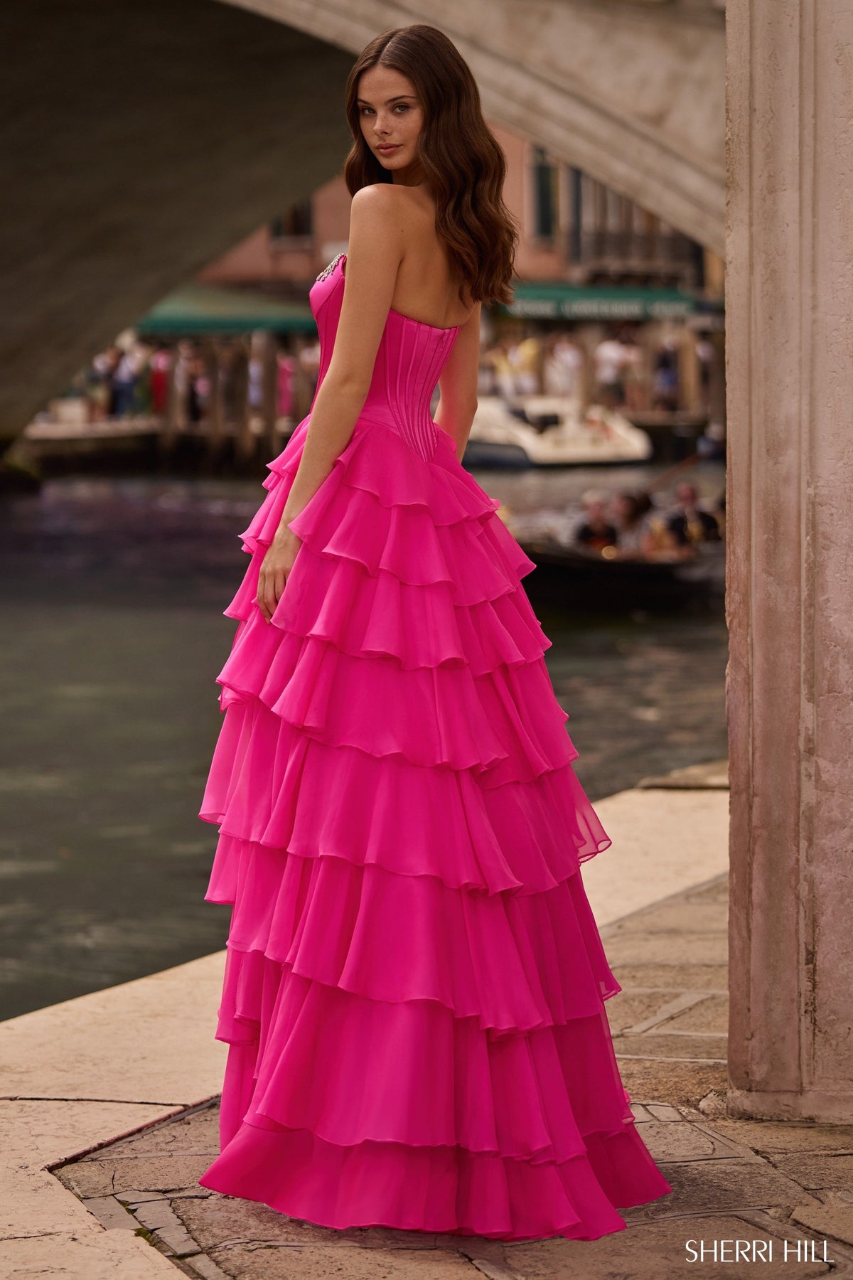 Sherri Hill 57581 strapless ballgown