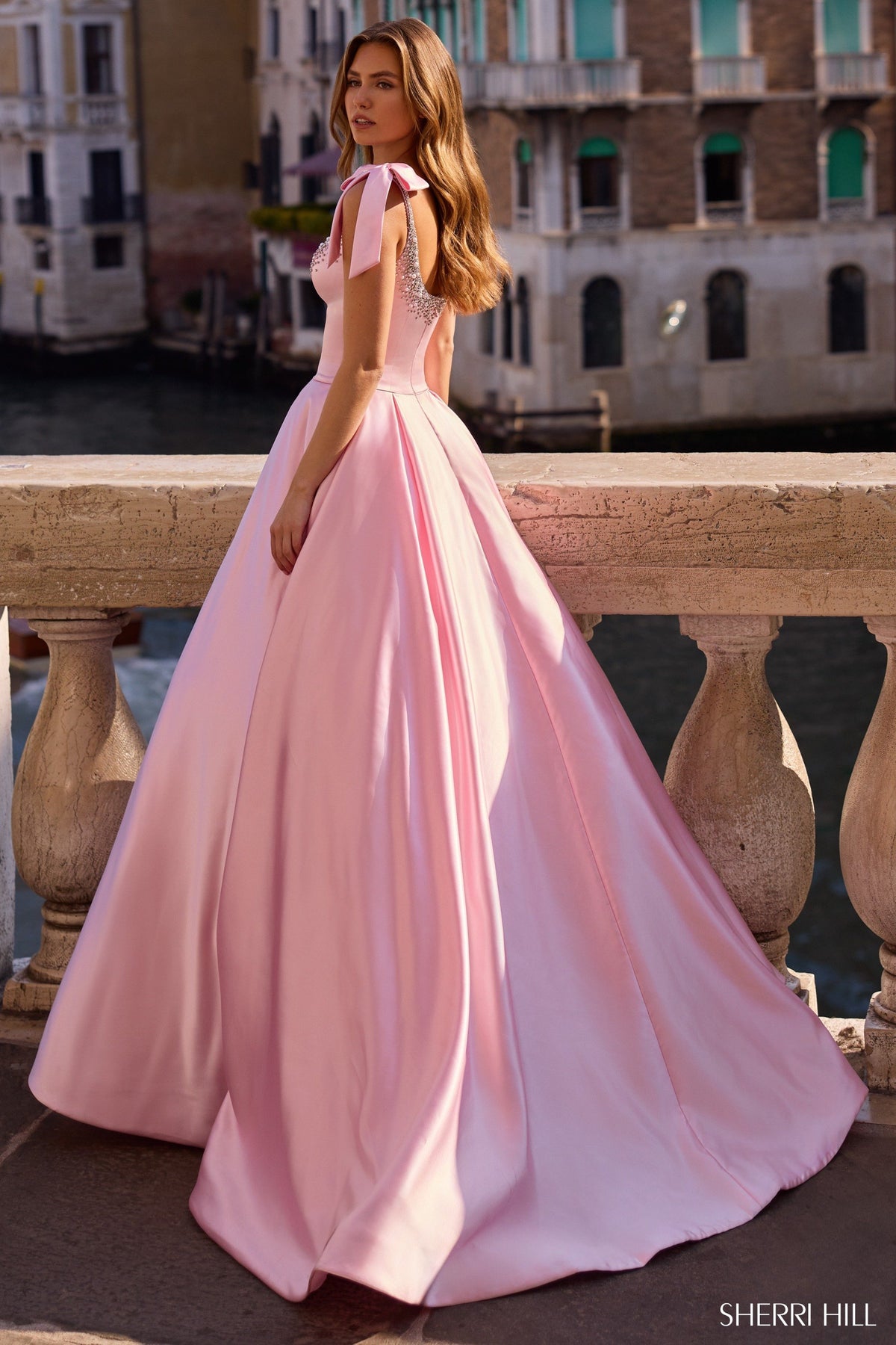 Sherri Hill 57574 satin ballgown