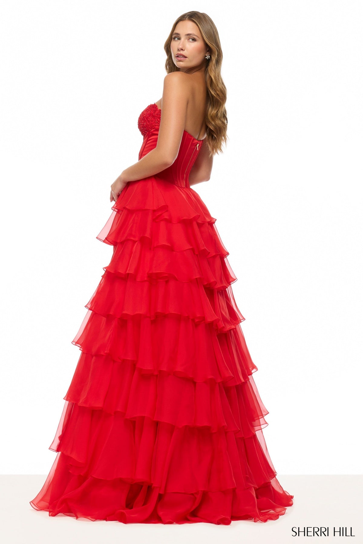 Sherri Hill 57714 strapless ballgown