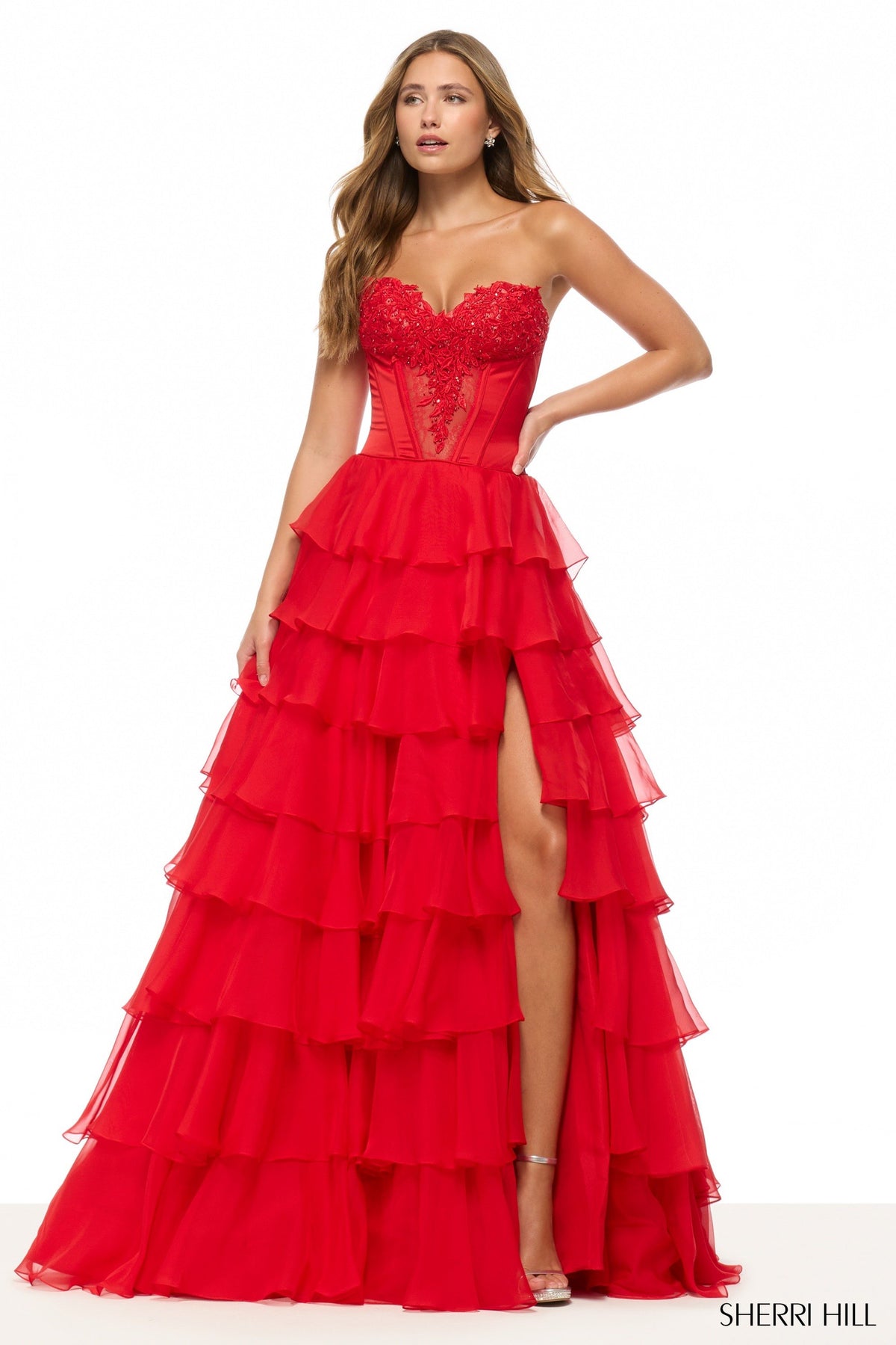 Sherri Hill 57714 strapless ballgown