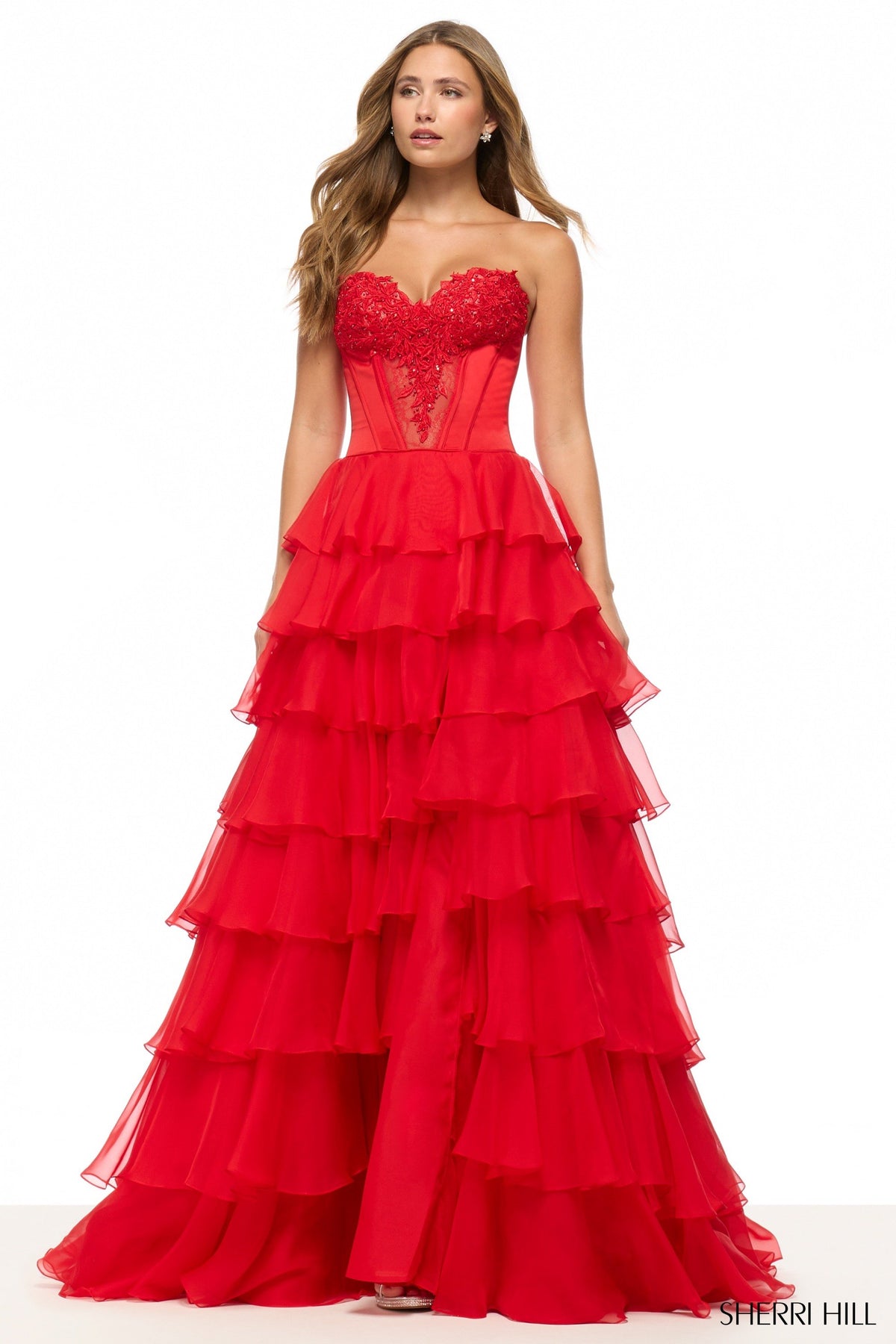 Sherri Hill 57714 strapless ballgown