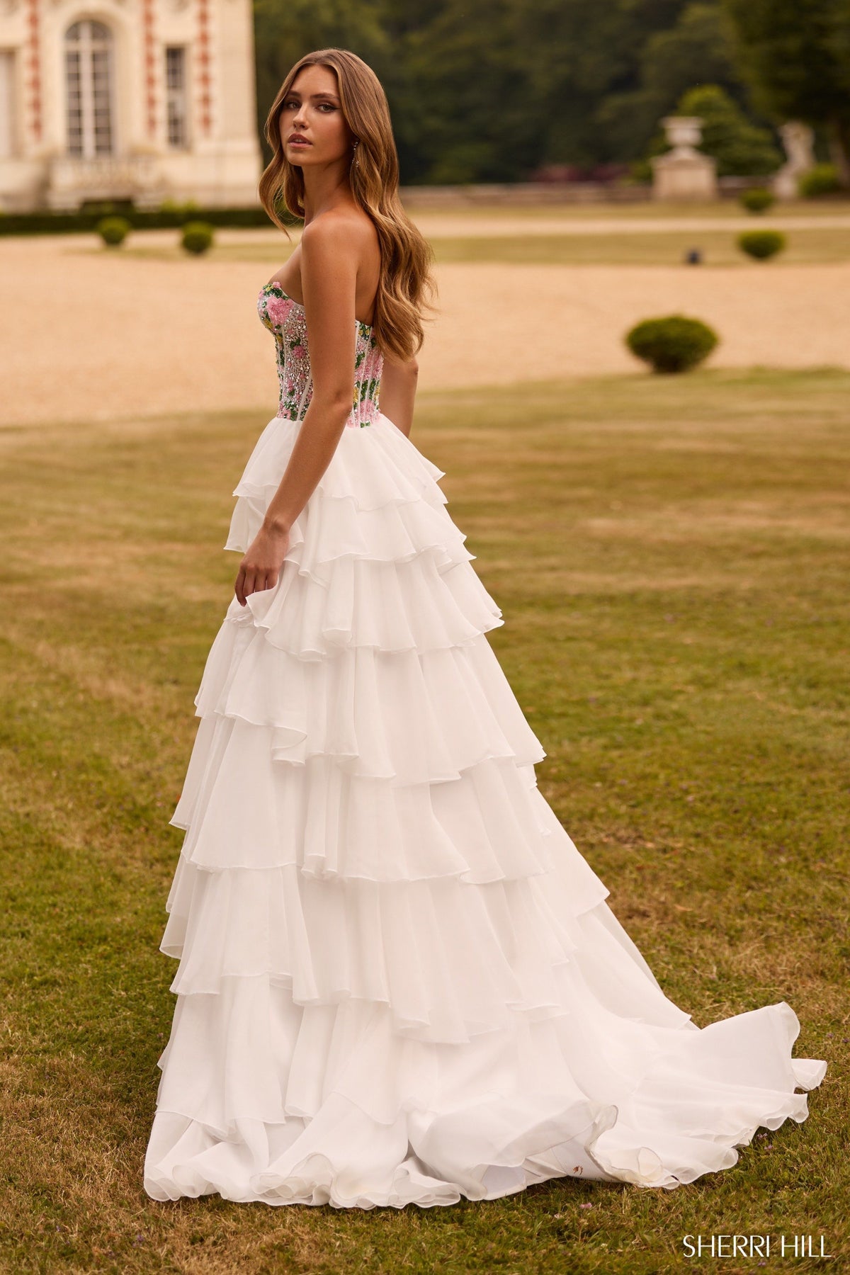 Sherri Hill 57750 strapless gown