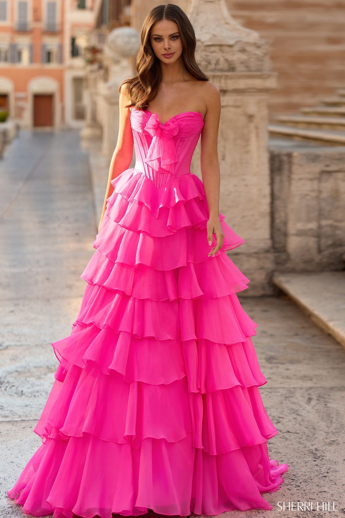 Sherri Hill 57923 strapless ballgown