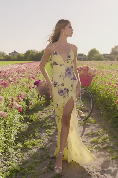 Sherri Hill 56323 beaded floral fitted gown video