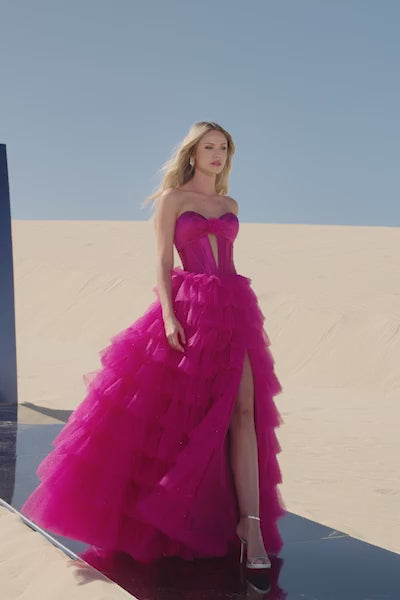 Sherri Hill 56804 strapless ball gown video