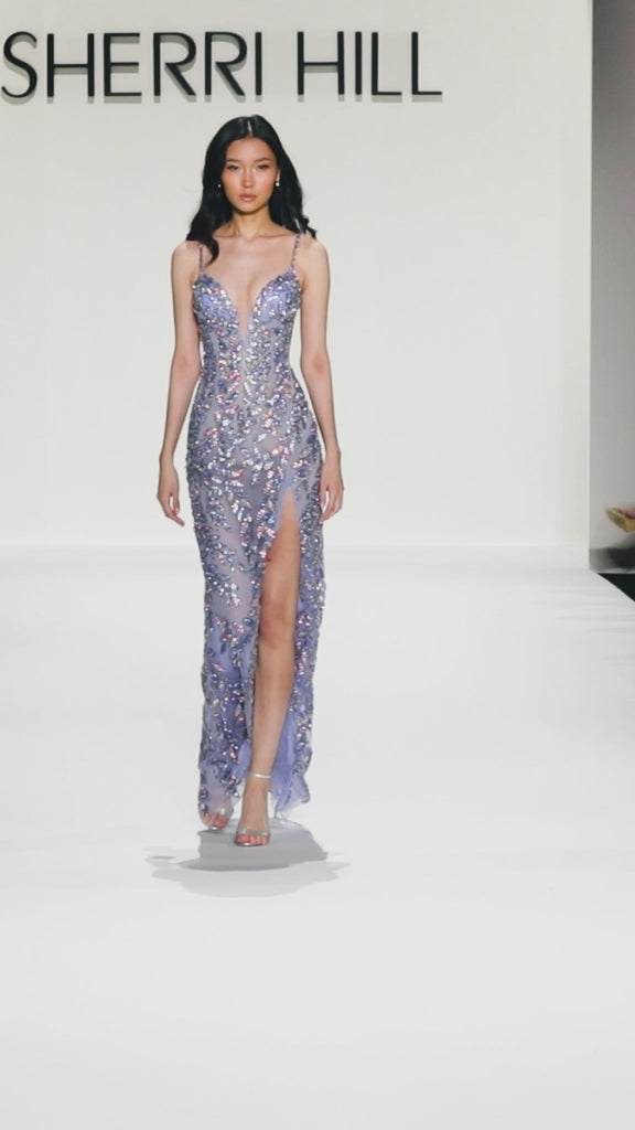 Sherri Hill 67163 fully beaded fitted gown video