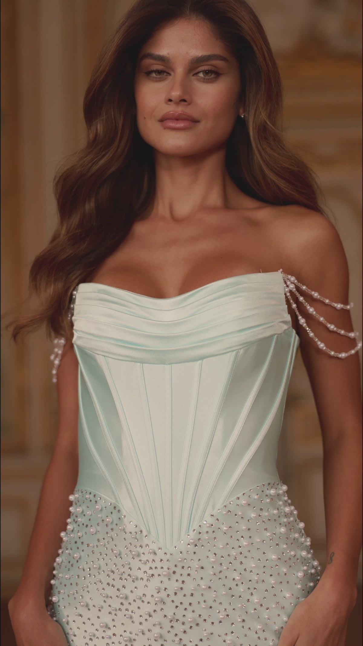 Sherri Hill 58144 strapless fitted cocktail dress video