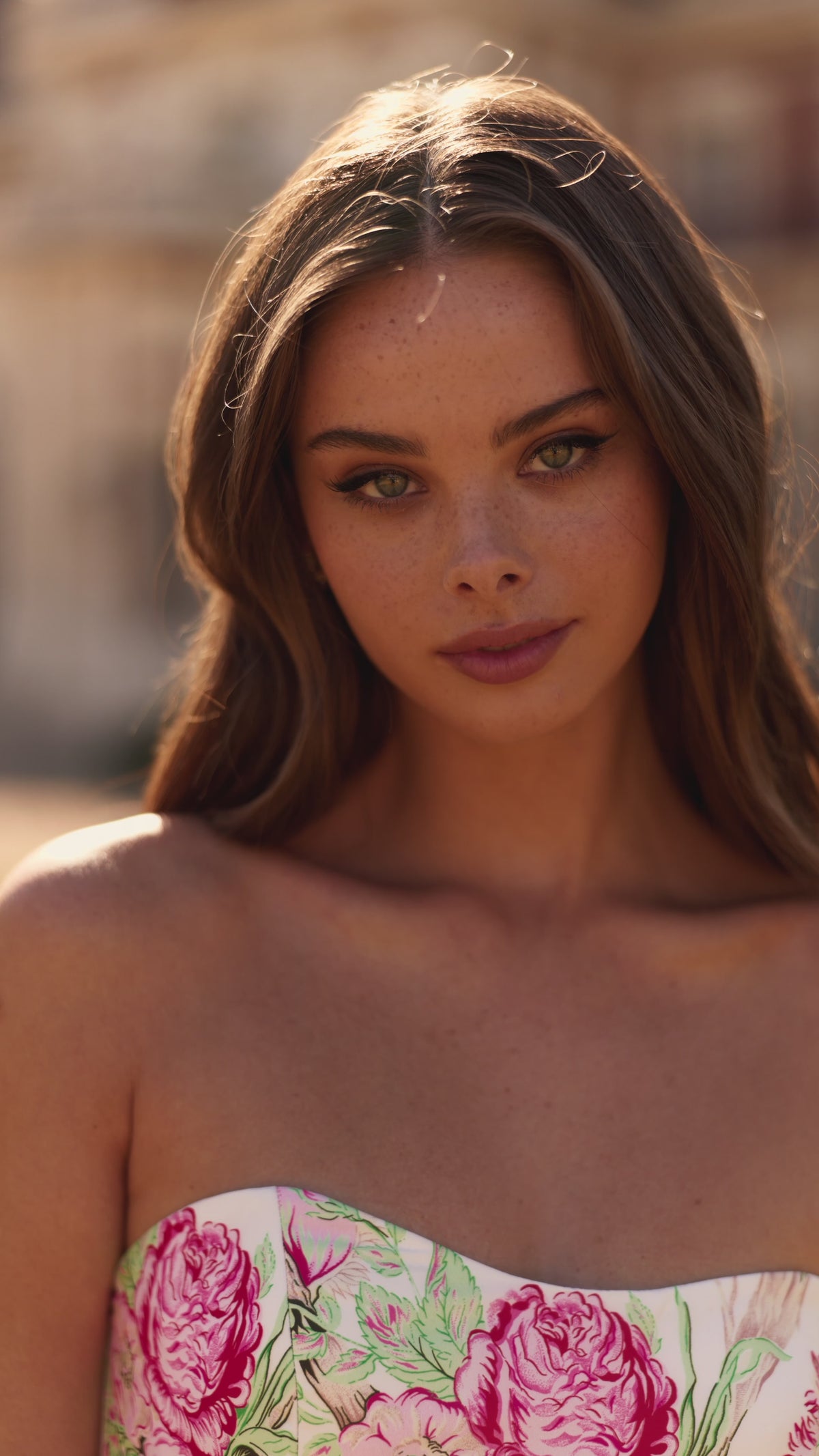 Sherri Hill 57667 strapless floral gown video