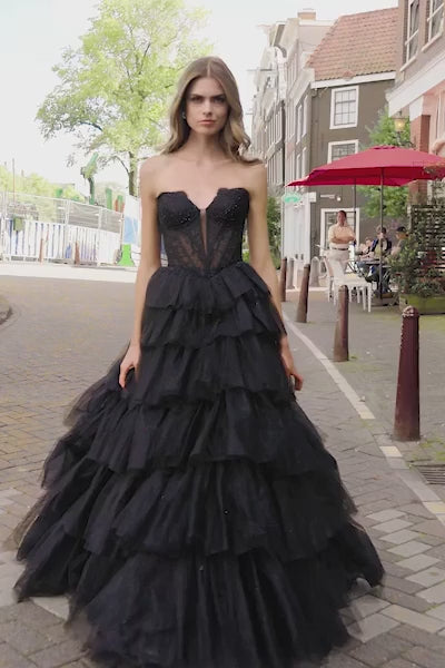Sherri Hill 56170 strapless corset ball gown video