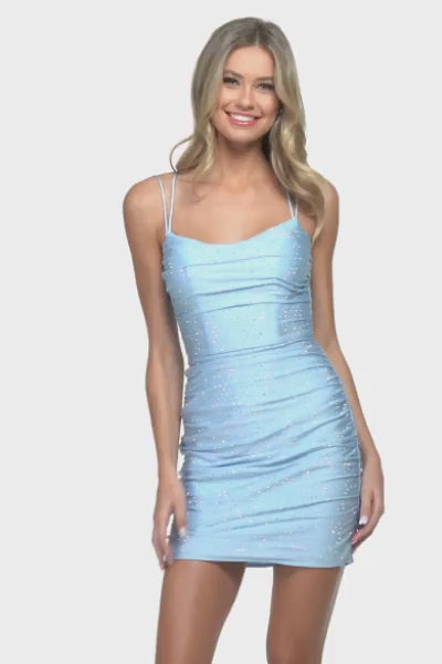 Sherri Hill 53988 rhinestone jersey cocktail length dress video