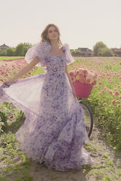 Sherri Hill 56381 organza floral print ball gown video