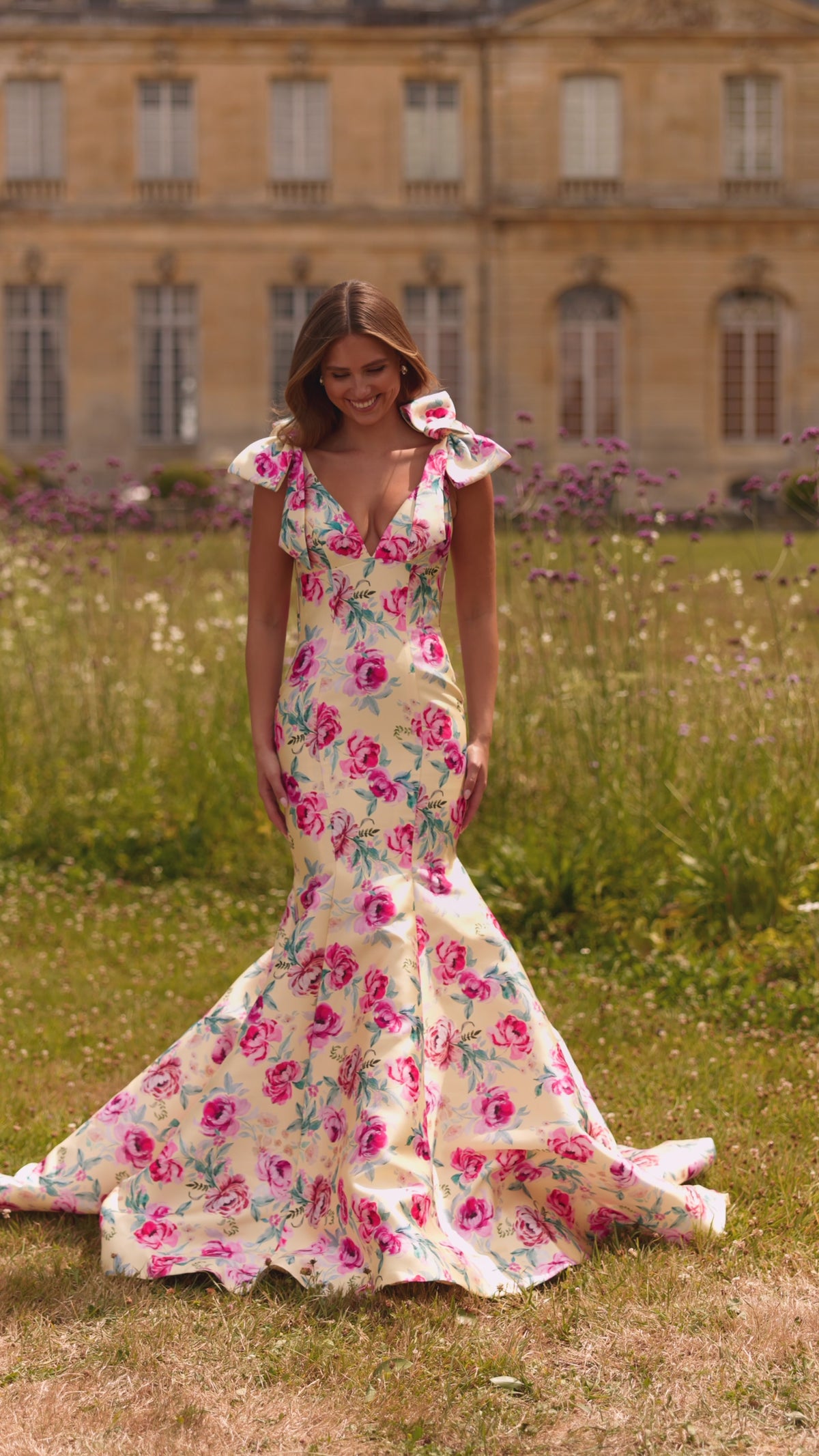 Sherri Hill 57848 mermaid floral gown video