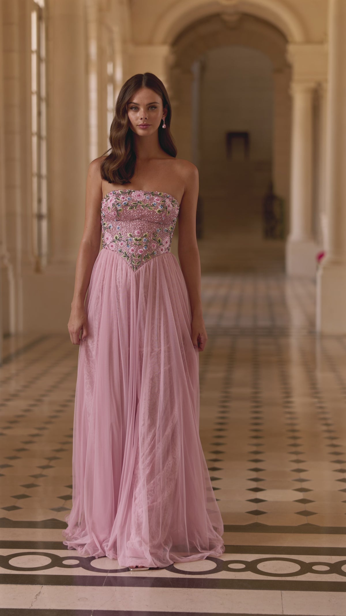 Sherri Hill 57716 strapless A-line gown video