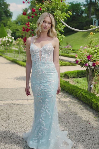 Sherri Hill 56986 fitted lace gown video