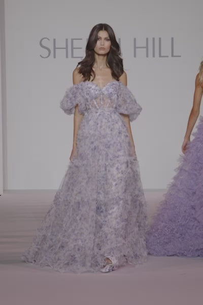 Sherri Hill 56336 tulle floral print gown video