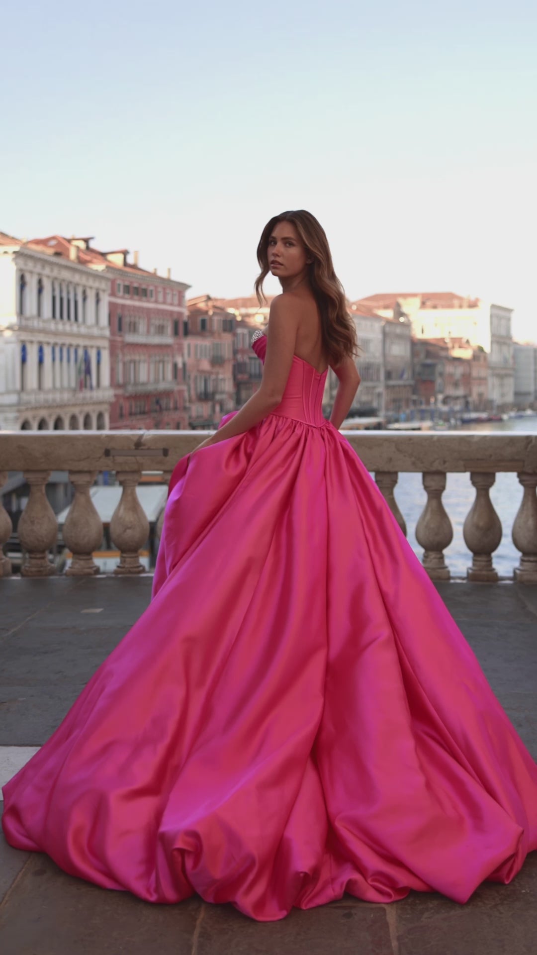 Sherri Hill 57551 strapless ballgown video