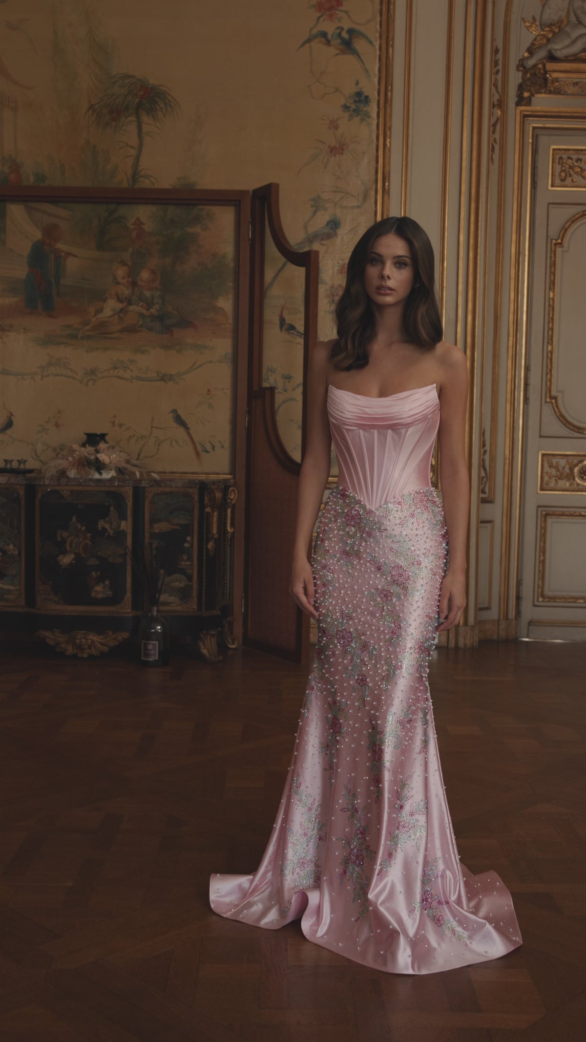 Sherri Hill 58293 strapless fitted gown video