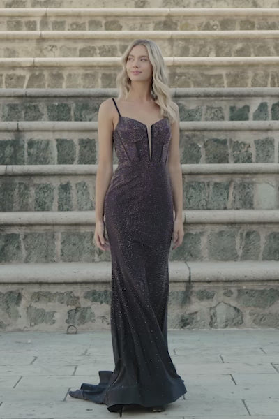 Sherri Hill 55519 fitted hot fix gown video