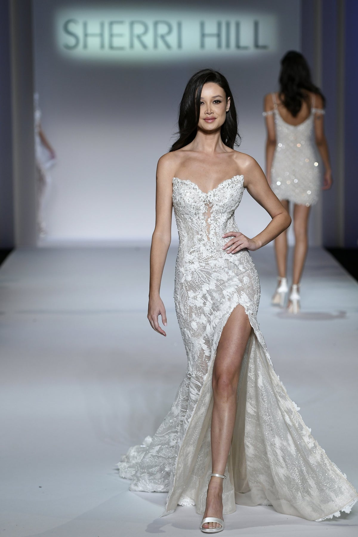 Sherri Hill style 81088 on the Fall 2022 & Bridal runway at New York Fashion Week