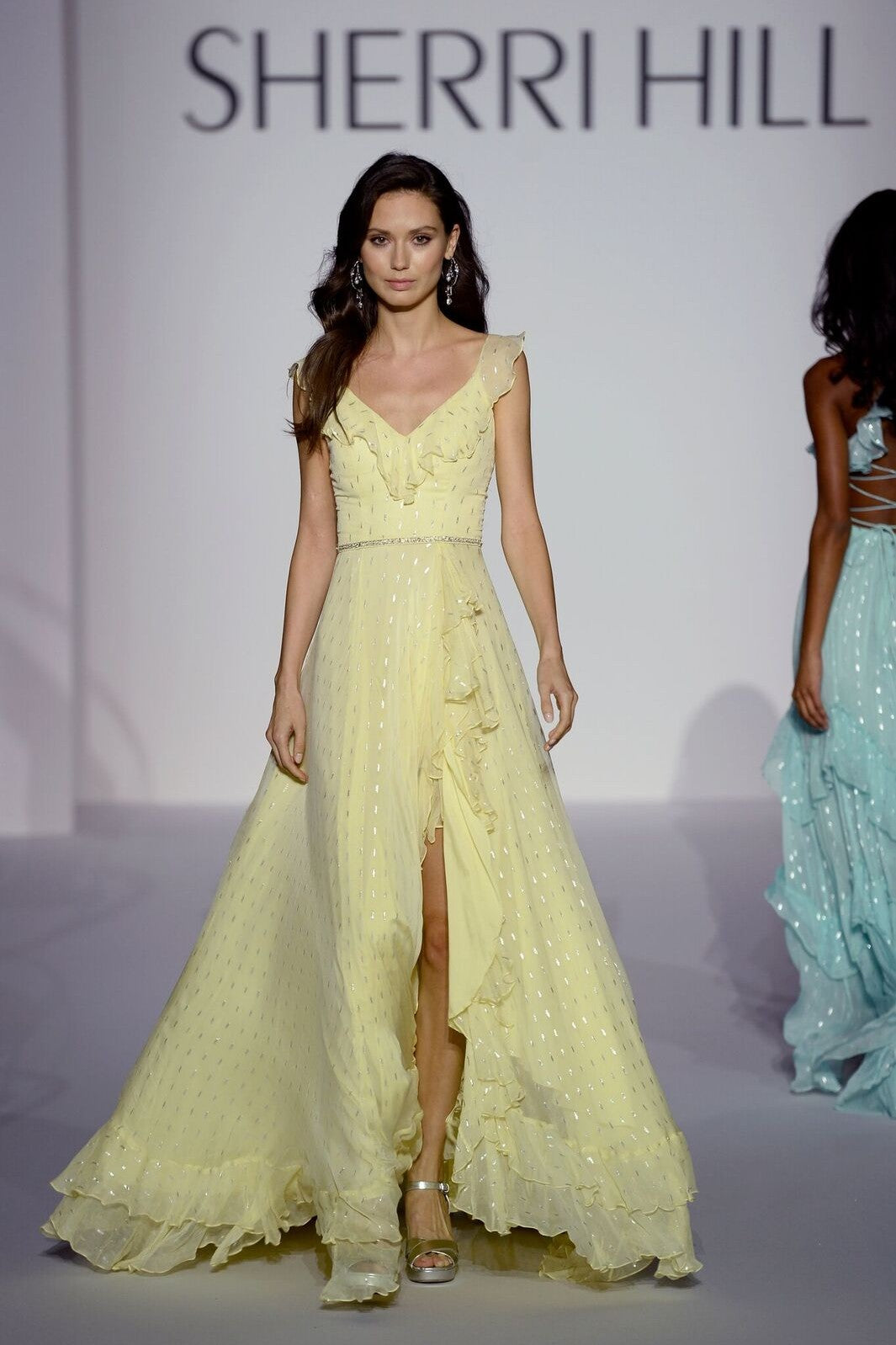 Sherri Hill style 52643 on the Spring 2019 runway at New York Fashion Week