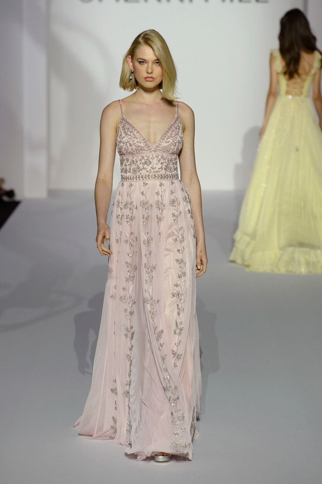 Sherri Hill style 52461 on the Spring 2019 runway at New York Fashion Week