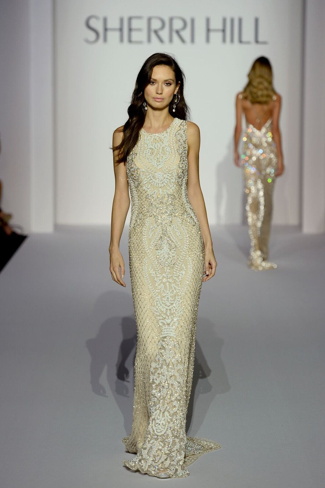 Sherri Hill style 52369 on the Spring 2019 runway at New York Fashion Week