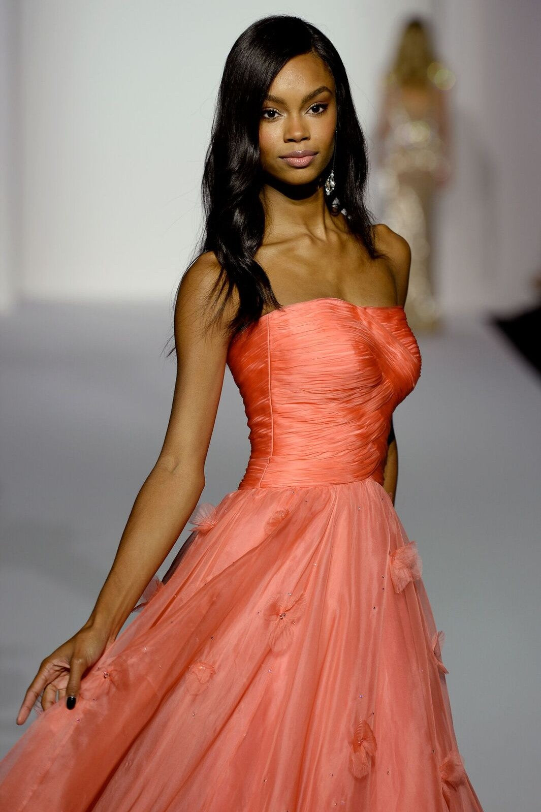 Sherri Hill style 44627 on the Spring 2019 runway at New York Fashion Week