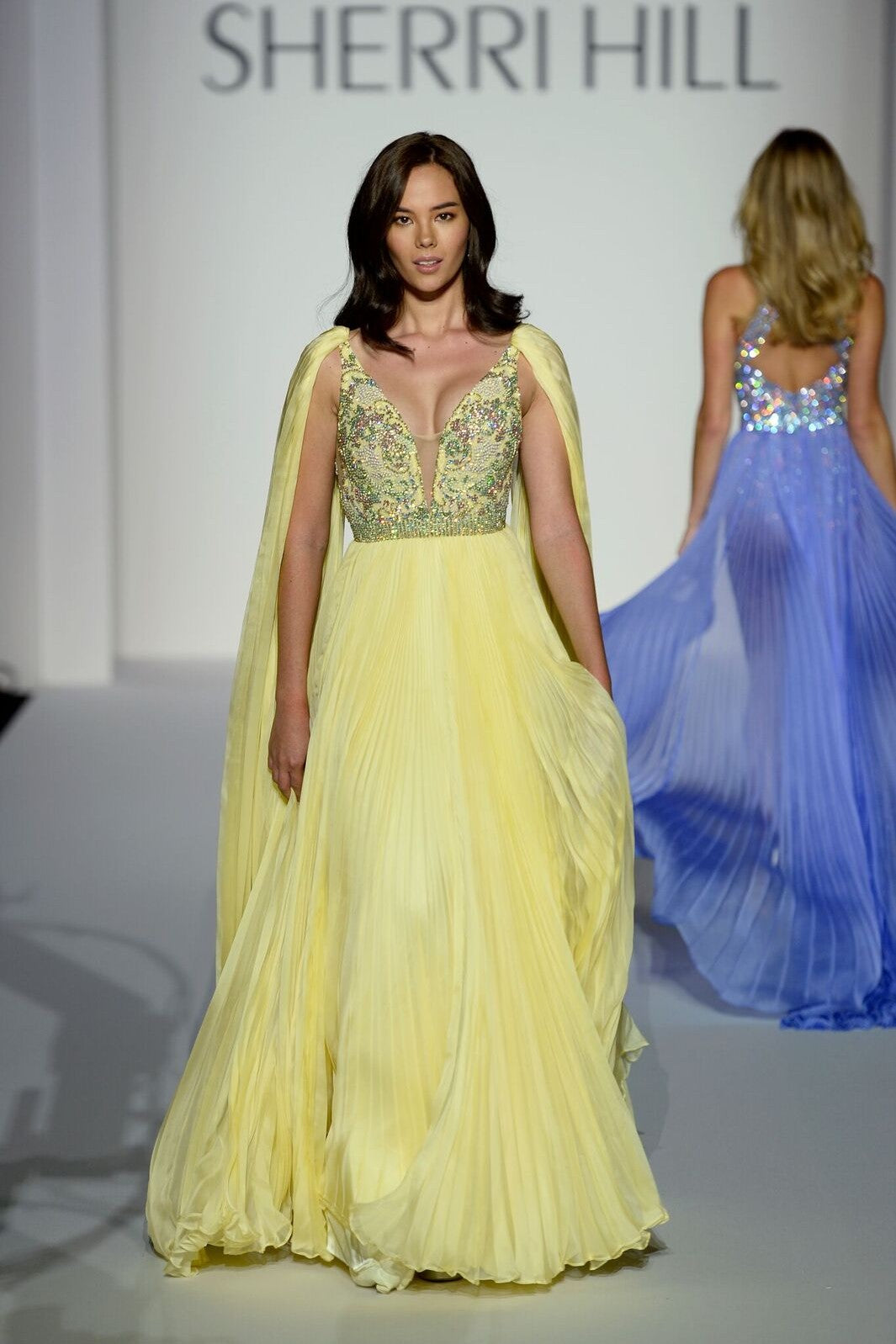Sherri Hill style 44668 on the Spring 2019 runway at New York Fashion Week