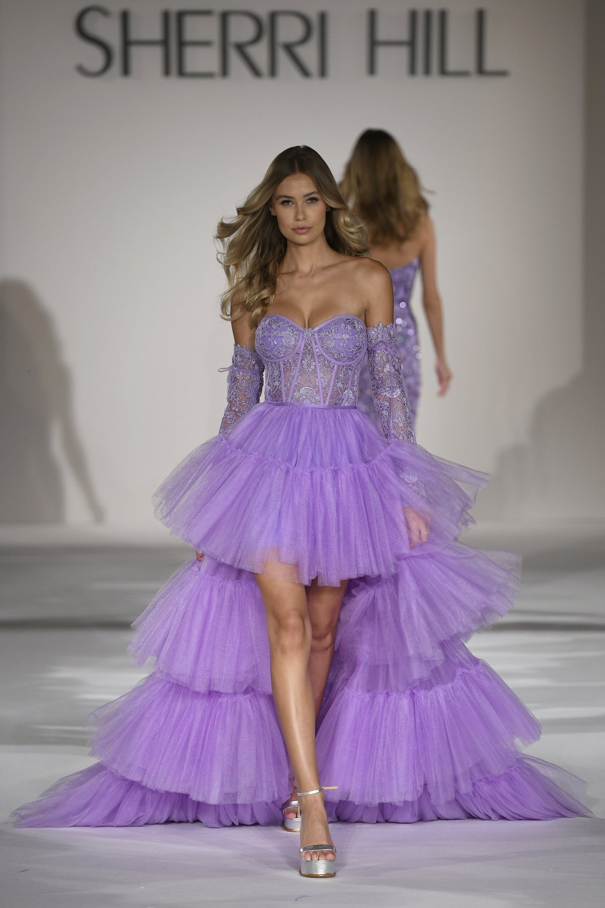 Sherri Hill style 55453 on the Spring 2023 runway at New York Fashion Week