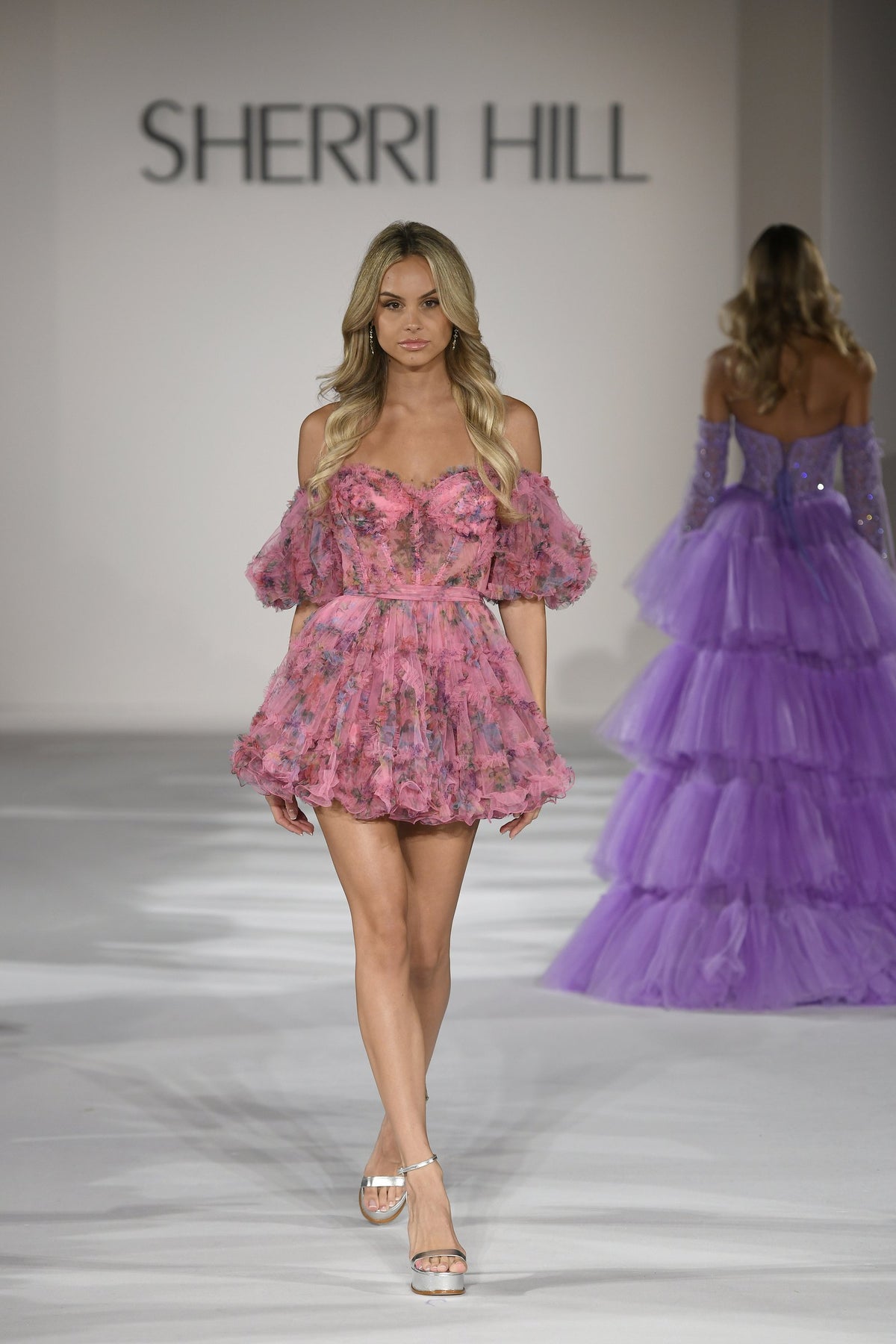 Sherri Hill style 55624 on the Spring 2023 runway at New York Fashion Week