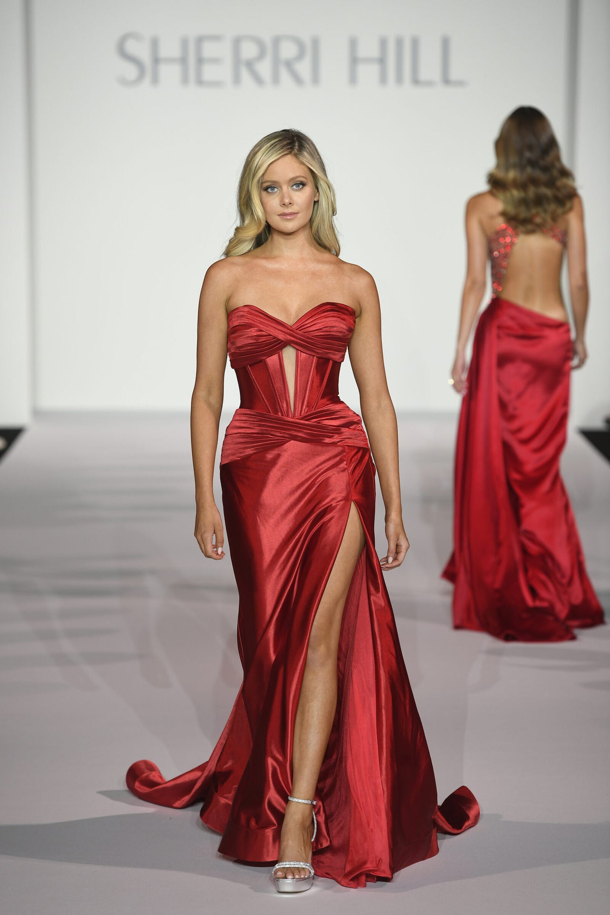 Sherri Hill style 56161 on the Spring 2024 runway at New York Fashion Week