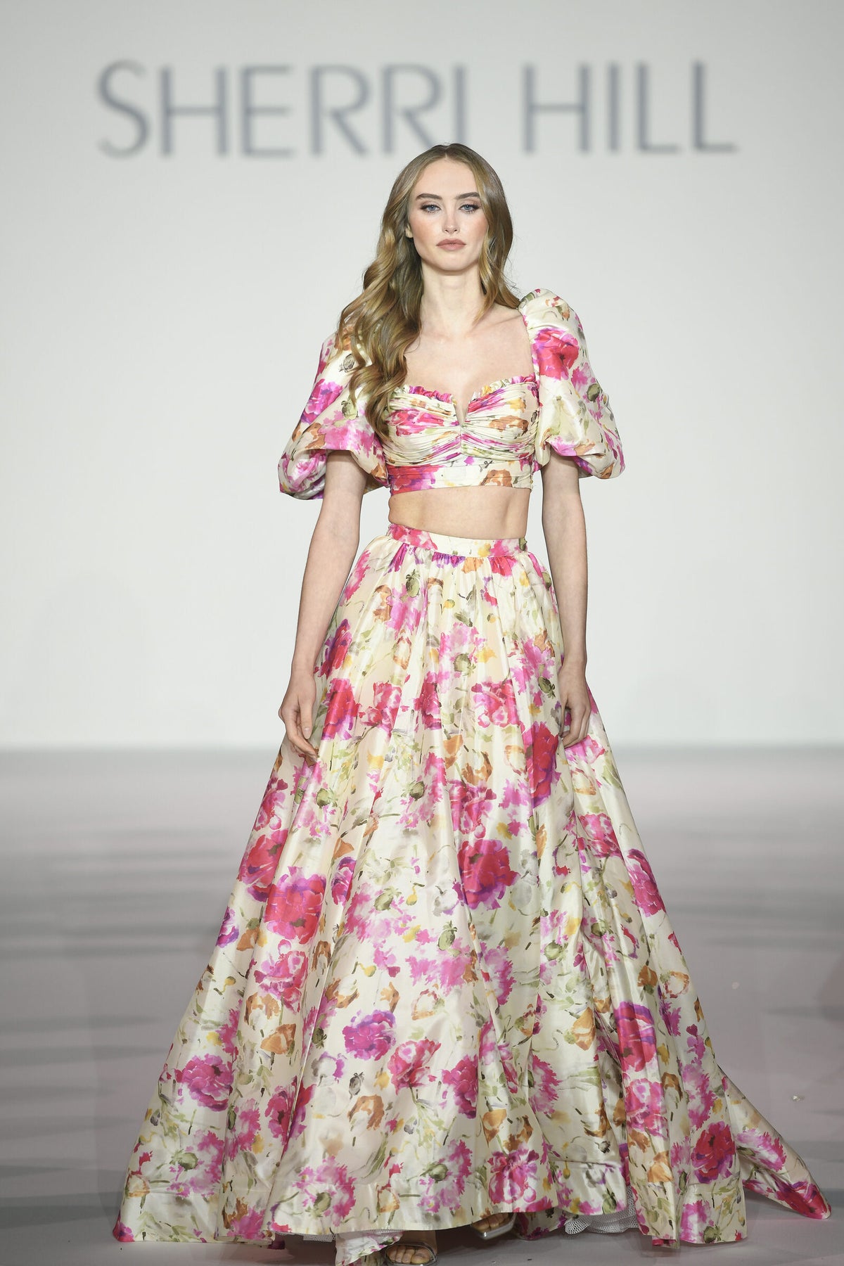 Sherri Hill style 56082 on the Spring 2024 runway at New York Fashion Week