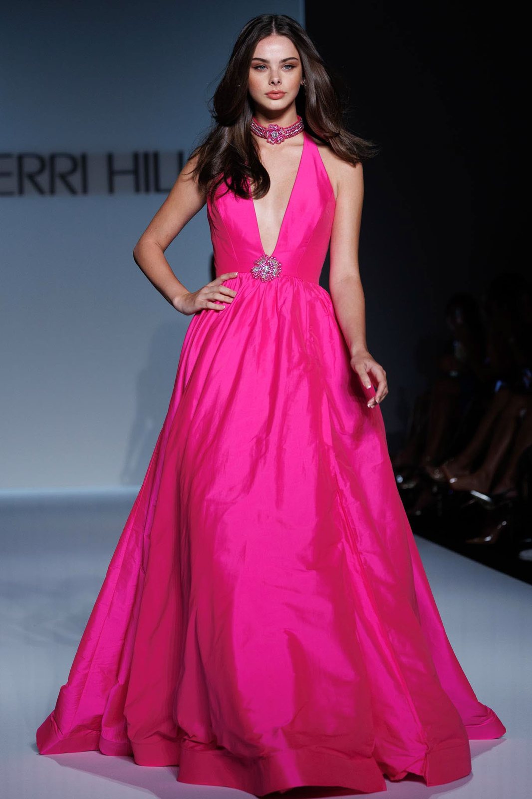 Sherri Hill style 56728 on the Spring 2025 runway at New York Fashion Week