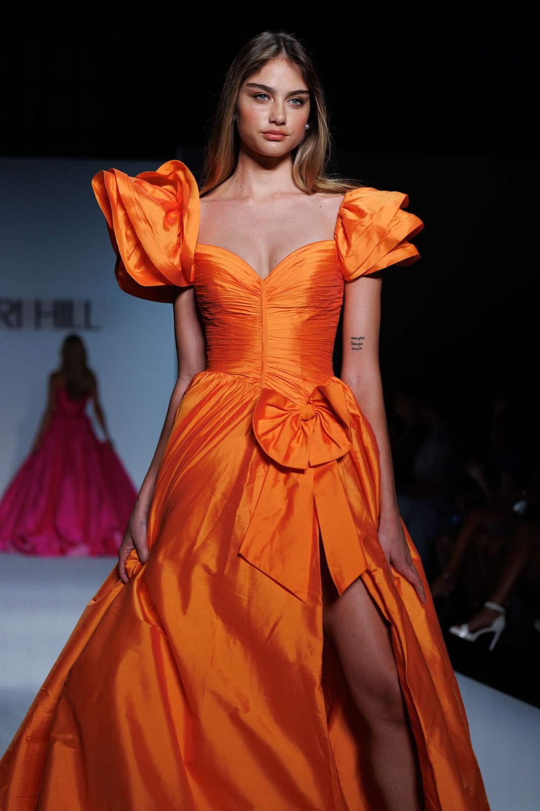 Sherri Hill style 56743 on the Spring 2025 runway at New York Fashion Week