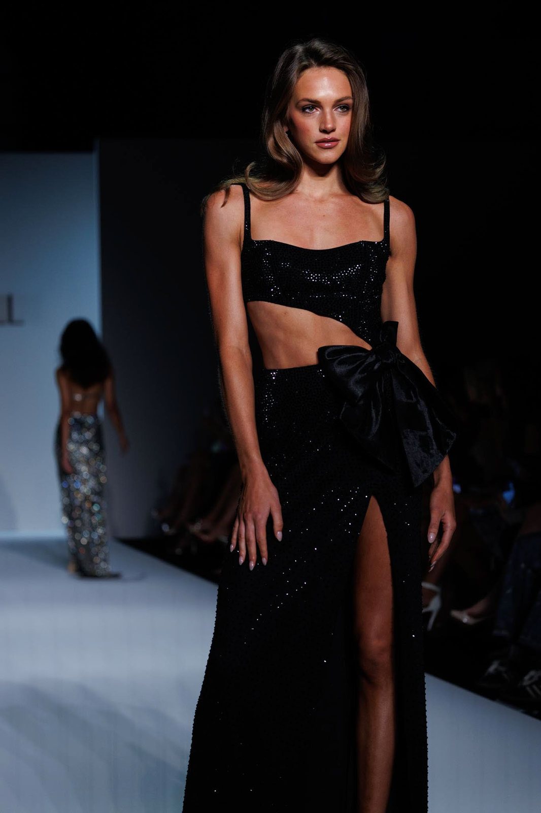 Sherri Hill style 56762 on the Spring 2025 runway at New York Fashion Week