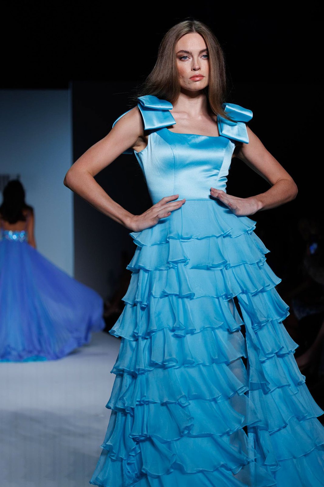 Sherri Hill style 57215 on the Spring 2025 runway at New York Fashion Week