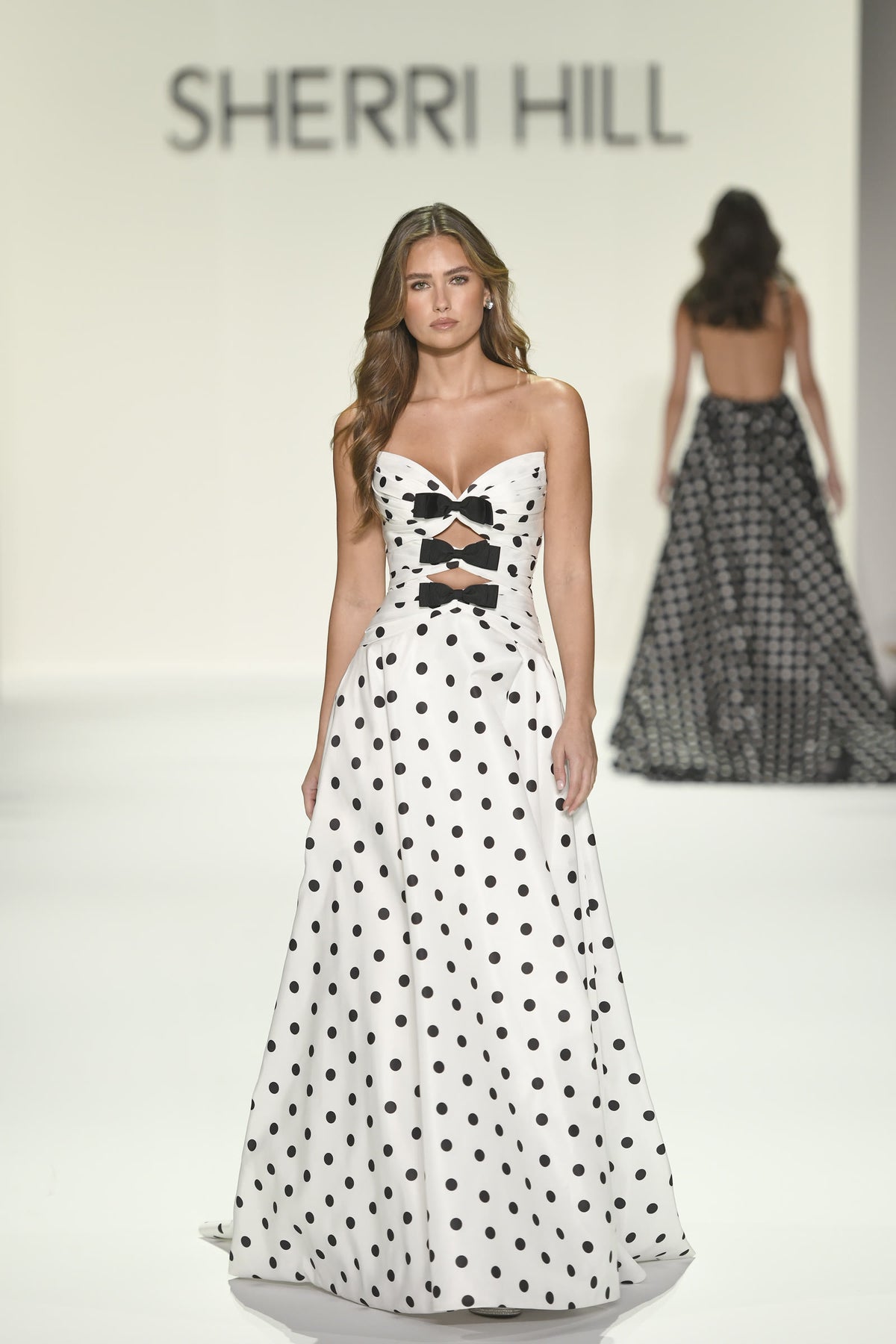 Sherri Hill style 57764 on the Spring 2026 runway at New York Fashion Week