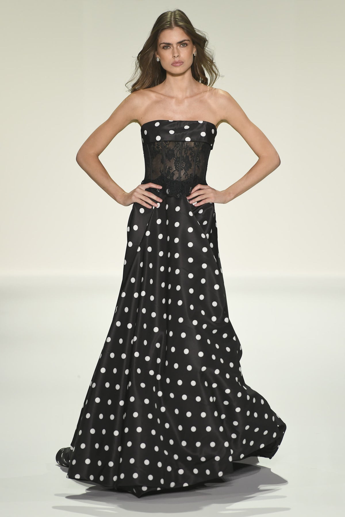 Sherri Hill style 57988 on the Spring 2026 runway at New York Fashion Week