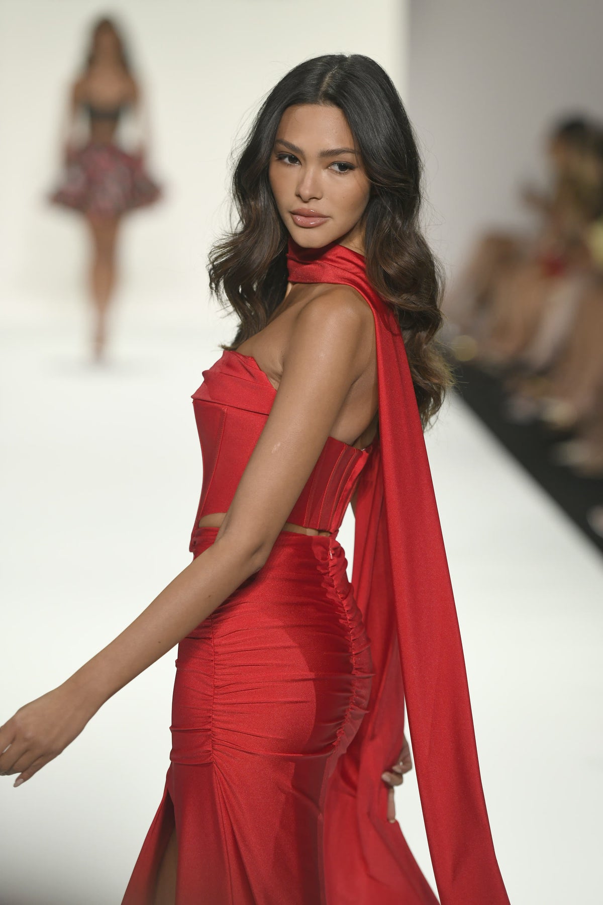 Sherri Hill style 57999 on the Spring 2026 runway at New York Fashion Week