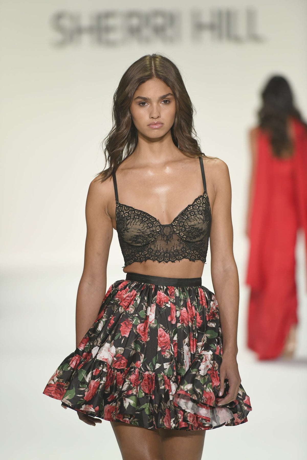 Sherri Hill style 58001 on the Spring 2026 runway at New York Fashion Week